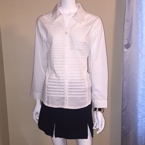 NWT Christopher &Banks Women dress shirt size P/L